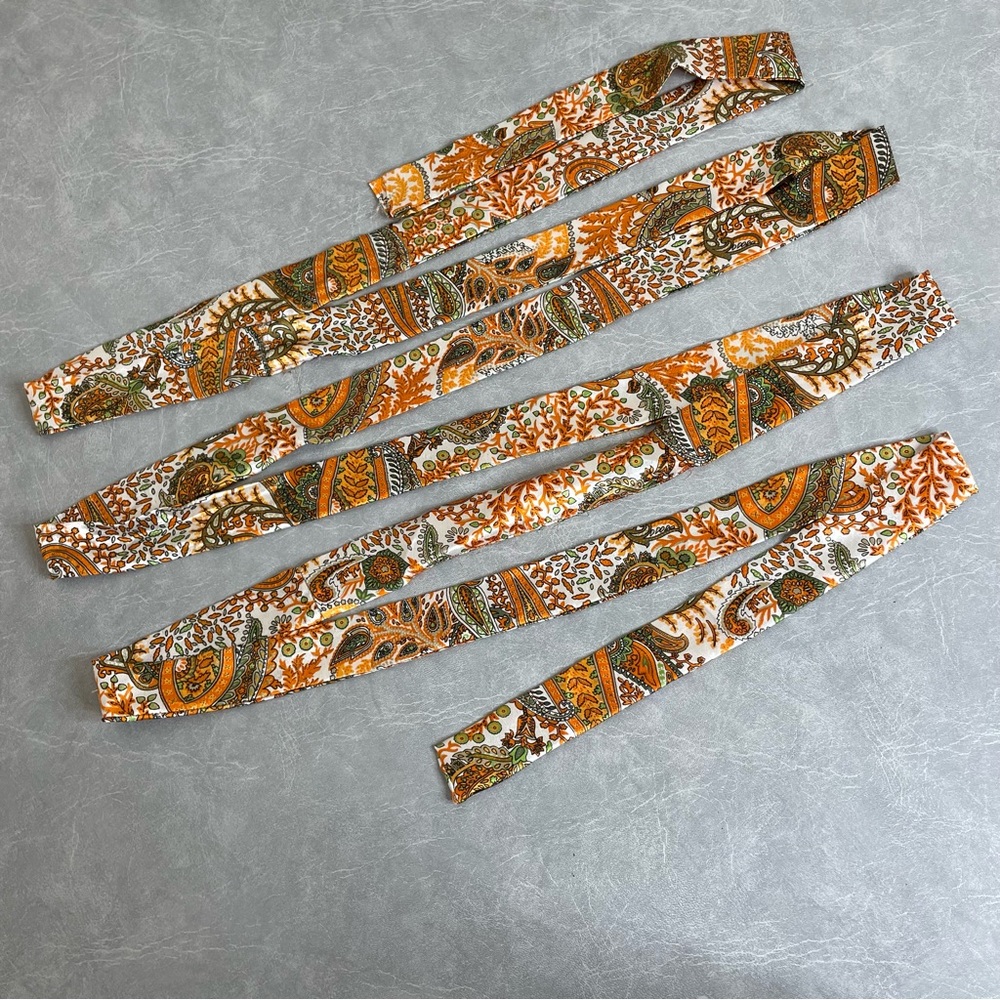 Kariza Elegant Paisley Single Ring Bohemian Dress with a long Matching Tie Belt - Picture 7 of 11